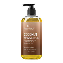 Botanic Hearth Coconut Massage Oil - Ultra-Glide-formule met rustgevend aroma - Gemaakt met natuurlijke oli? - Alle huidtypes, mannen en vrouwen - 8