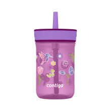 Contigo Leighton Taza con Popote, 14 oz, Uva (Tulipanes)