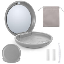 Prmium Retainer Case Kit Mirror Invisalign tokkal 2 db Chewies Aligner eltvolt eszkzzel s hordozhat utaztskval Clear Braces fogszati ??tr