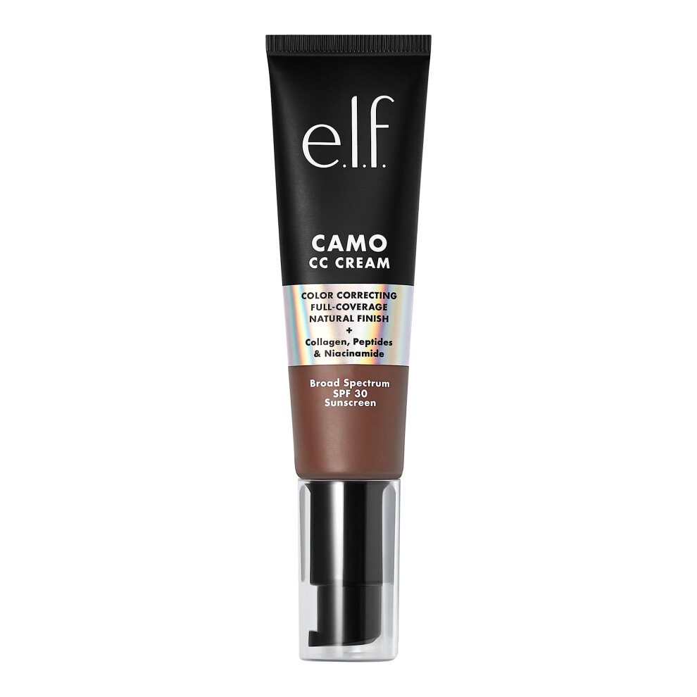 e.l.f. Camo CC Cream  Color Correcting Medium-To-Full Coverage Foundation with SPF 30  Rich 620 W  1.05 Oz (30g)