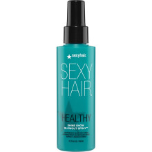 SexyHair Healthy Shine Show Blowout Spray 5,1 oz | Voedt droog haar | Zorgt voor extra vocht | Afdichting van de haarcuticula