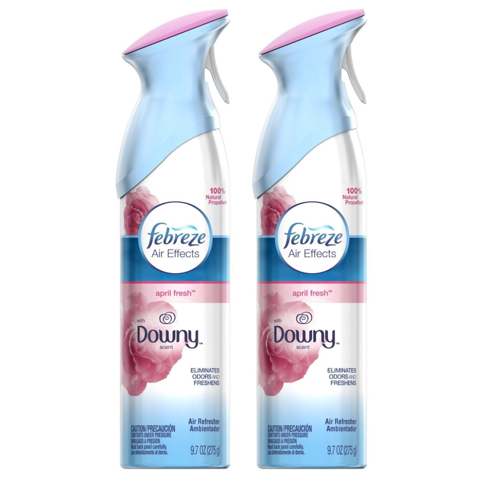 Febreze Air Effects - With Downy Scent - April Fresh - Net Wt. 9.7 OZ (275 g) Per Can - Pack of 2