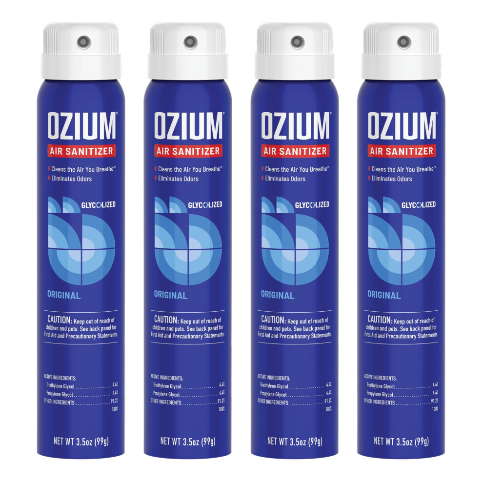 Ozium 3.5 Oz. Air Sanitizer & Odor Eliminator for Homes  Cars  Offices and More  Original Scent  4 Pack-image-OPC-PH55QCC-NEW