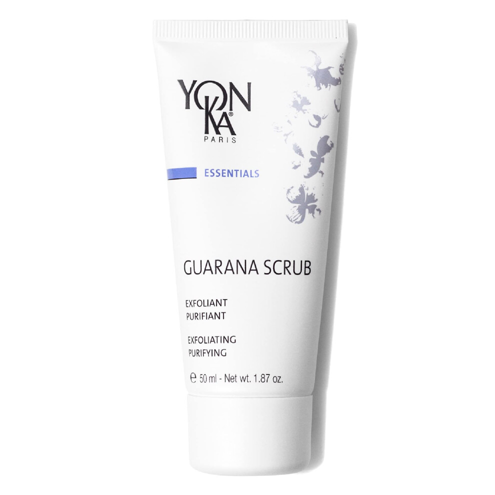 Yonka Yon-Ka Guarana Facial Scrub 50Ml | Gentle Facial Detoxifying Scrub With 2 Sizes Of Granules | Rice Microbeads And Guarana | Cleanses Polishes And Pur