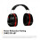 3M 3m standard ?remuffs sort/r?d over hovedet 3