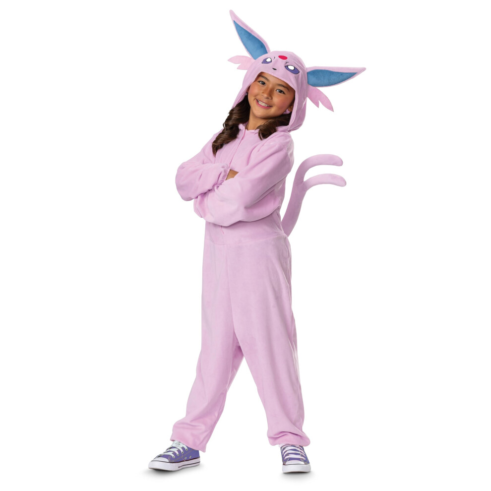 Ocultar Disguise Espeon Costume, Official Pokemon Deluxe Costume With Headpiece, Size (7-8)