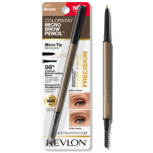 Revlon ColorStay Micro-wenkbrauwpotlood met ingebouwde spoolieborstel doordrenkt met argan- en marula-olie Waterproof veegvast 450 blond (pak van 1)