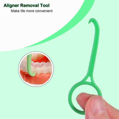 Aligner Removal Tool Draagbare Clear Aligner Removal Tool voor Invisalign Verwijderbare Retainers Bretels Aligners Remove Hook Pull Tool (8PCS) 1