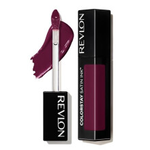 Revlon Liquid Lipstick, Färg Makeup, ColorStay Satin Ink, Långvariga Lip Colors, 022 Black Cherry, 0.17 Fl