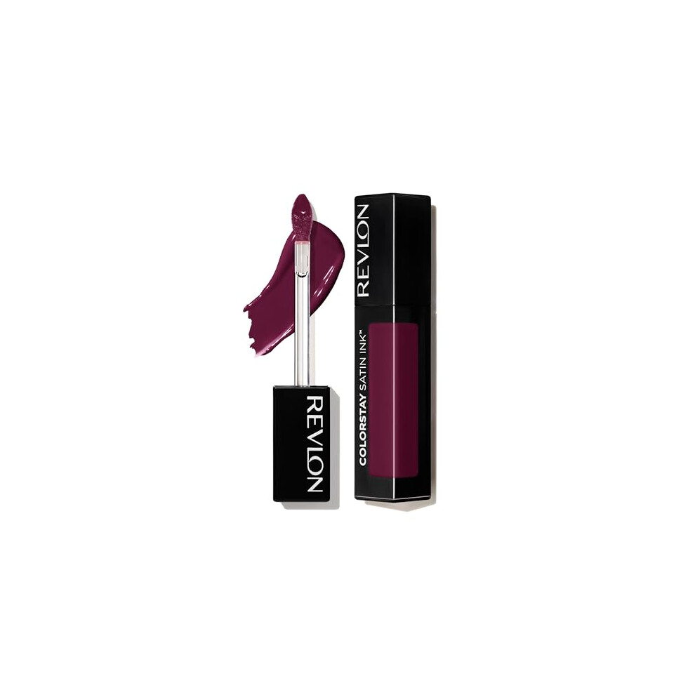 Revlon Liquid Lipstick  Face Makeup  ColorStay Satin Ink  Longwear Rich Lip Colors  Formulated with Black Currant Seed Oil  022 Black Cherry  0.17 Fl