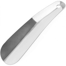 Stainless Steel Shoe Horn, Small 16cm Metal Shoehorn with Hook suitable for Men Women Kids Seniors, Silver