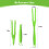 Extendable Duster Mop Handle - Compatible with Refill Detachable and Replaceable - Includes 3pc Extended Handles (3 Green) 2