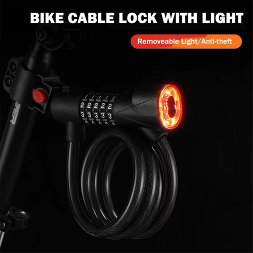 Bicycle Lock with Light 5 Digit Security Password Bike Lock Green 1