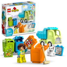 LEGO DUPLO Stadsrecyclingwagen 10987 Bouwspeelgoedset Leer door te spelen met deze STEM Creatief verjaardagscadeau voor peuters, jongens, meisjes van