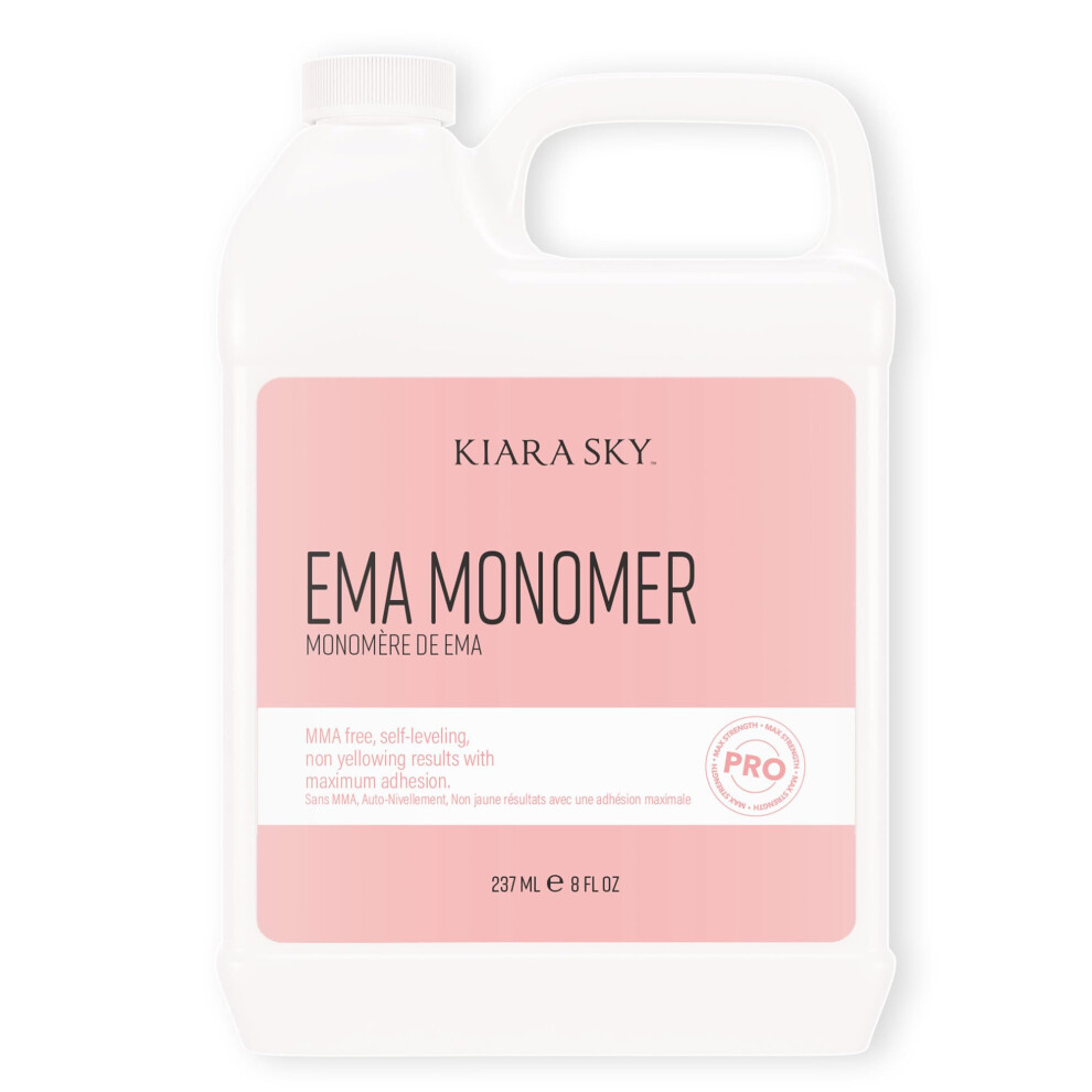 Kiara Sky EMA Monomer - Professional Acrylic Nail Liquid  8 Fl Oz