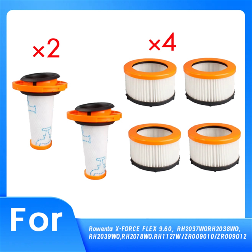 6 filtres pour aspirateur sans fil Rowenta X-FORCE FLEX 9.60