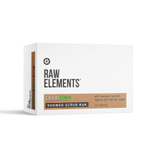 Raw Elements Douche Scrub Bar Coco Lime - Biologische reinigende en exfoli?ende bodyscrub Kruiden- en kokoslimoen etherische oliegeur 3,5 oz