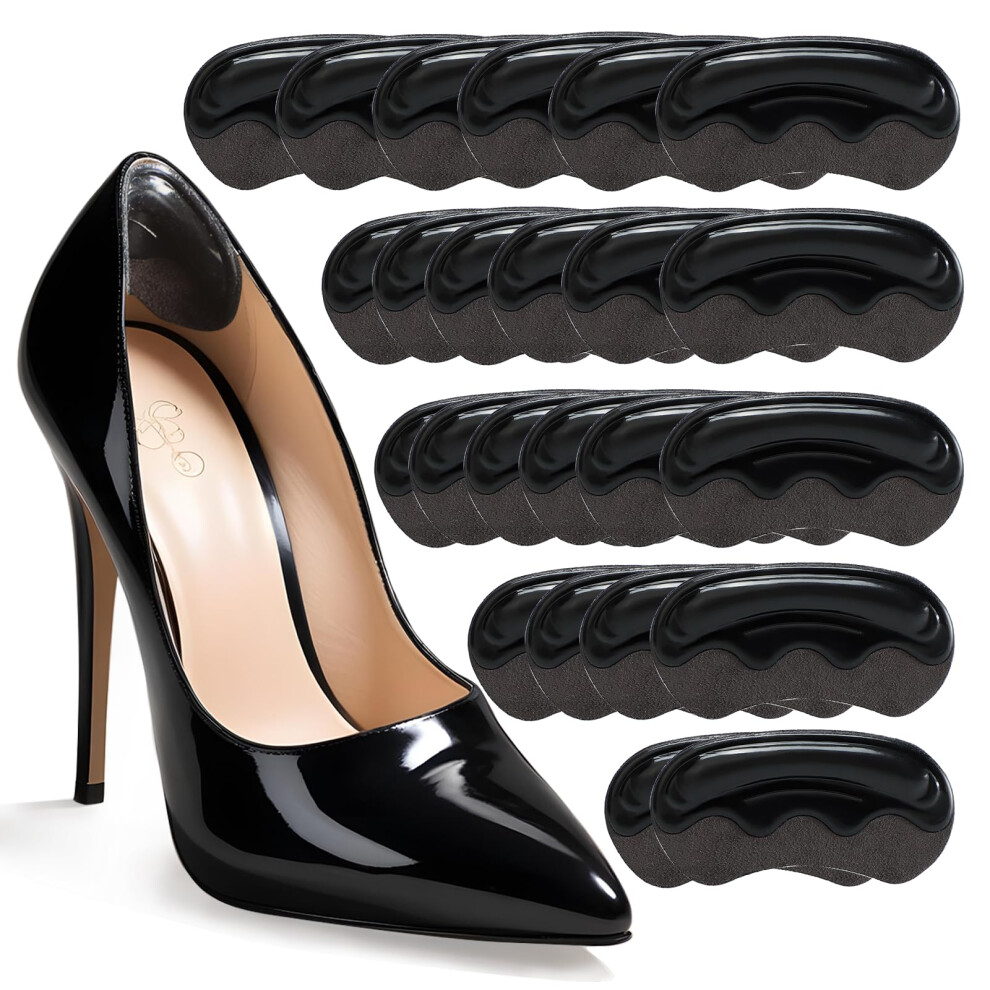 Welnove Heel Grips Pads For Loose Shoes - 12-Pair Heel Inserts For Back Of Heel Protect Heel Inserts For Blisters Pain Rubbing Prevent Slip Fit Sh