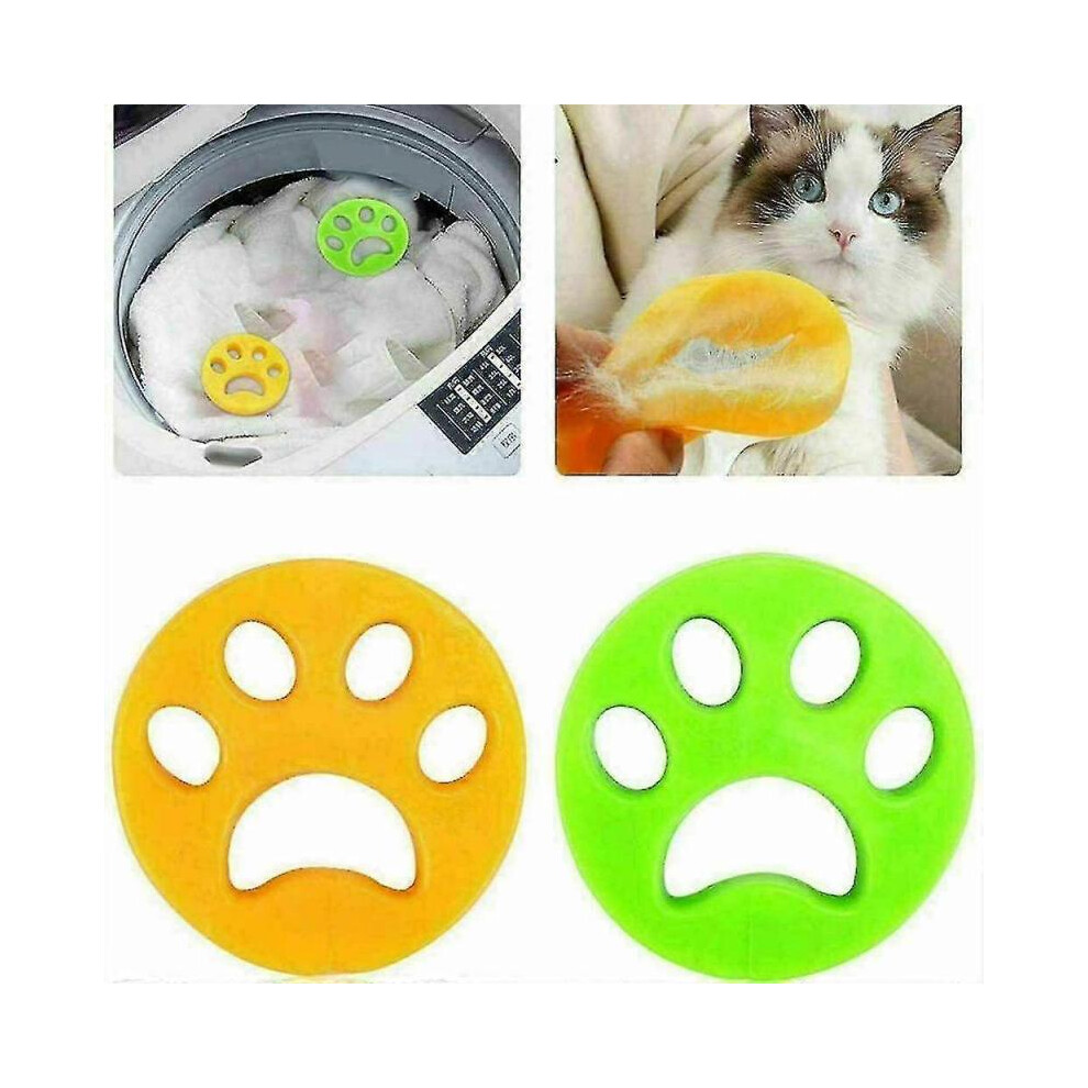 2pcs Pet Hair Remover Washing Machine Cat Dog Fur Catcher Reusable