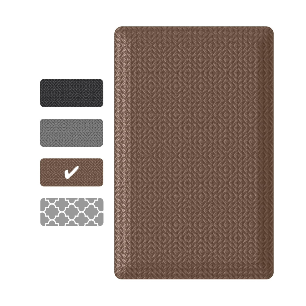 Ophanie Kchenmatten Fr Den Boden, 9/10 Zoll Dicke Kchenteppiche, Anti-Ermdungs-Stehmatte, Gepolsterte Matte, Wasserdicht, Bequem, Ergonomisch-image