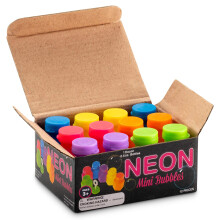 Mini Neon Feestbubbels voor kinderen - (Pak van 12) Bulk Bellenblaasstokjes en Flessen voor Bellenblazen Verjaardagsfeestje Gunsten Speelgoedcadeau B