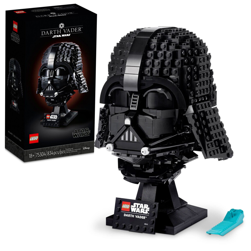 LEGO Star Wars Darth Vader Helmet Set  Mask Model Kit for Adults to Build and Display  Collectible Star Wars Home D?cor  75304