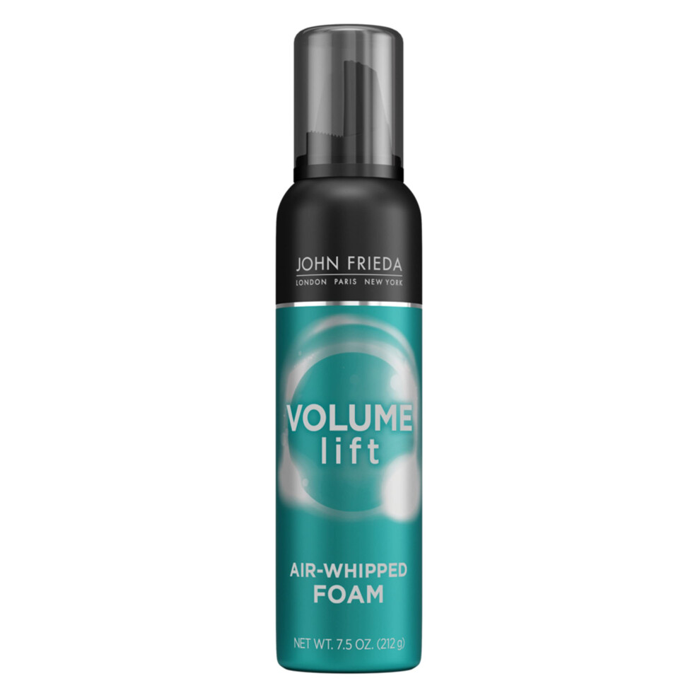 John Frieda Volume Lift Air Whipped Foam for Lightweight Fullness  Fine Hair Nourishing Mousse for Natural Volume  7.5 Ounces  Formulated with Air-Sil