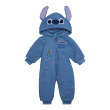 Disney Lilo & Stitch recm-nascidos meninos aconchegante sherpa zper cosplay macaco azul 0-3 meses