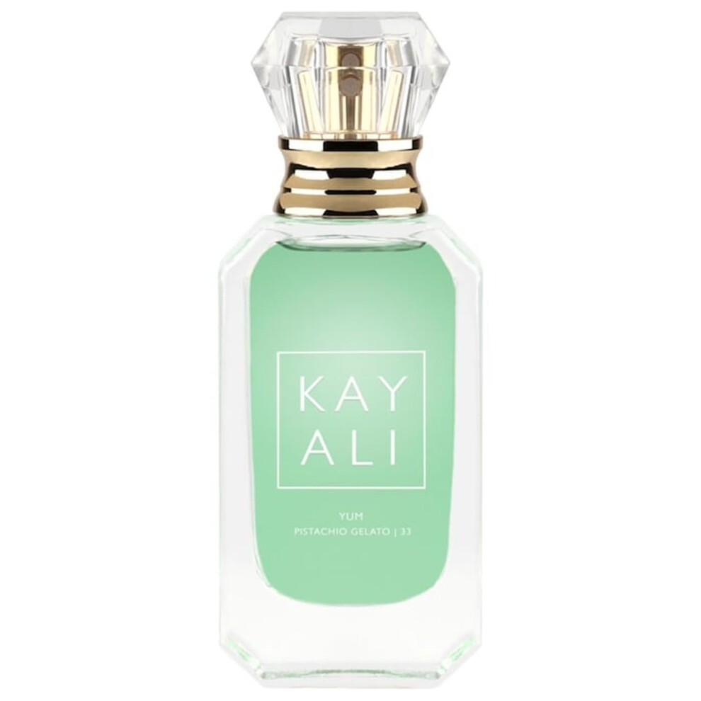 Huda KAYALI Beauty Yum Pistachio Gelato | 33 Eau de Parfum Intense Travel Size Spray (10 ml/0.33 fl oz)