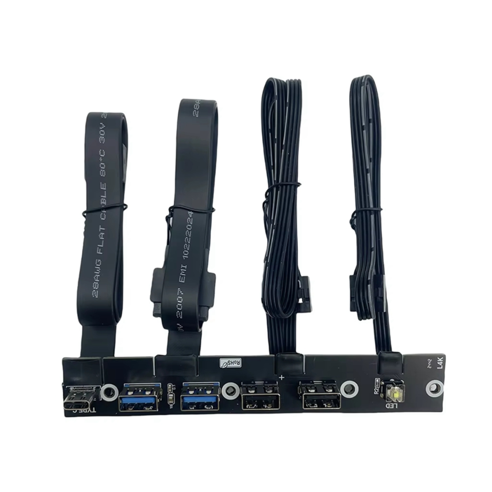 Usb 3.0 Front Panel Io Panel For Desktop Computer Chassis Black 4852091383854