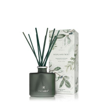 Thymes Petite Highland Frost Diffuser - Geurverspreiderset voor thuis, inclusief rietverspreiderstokjes, geurolie en glazen fles olieverspreider (4 F