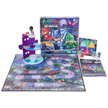 PJ Masks Hasbro Gaming HQ Rescue Kids Board Game Preschool Games Race to Stop Romeo Includes 3D Plastic Tower Kids Games Ages 4 and Up
