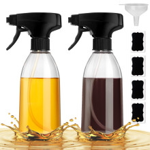 GMISUN Pulverizador de Óleo para Cozinhar, 2 Frascos de Spray de Azeite, 10 fl oz Frascos de Plástico para Alimentos