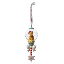Hallmark Keetake 2017 Disney Winnie The Pooh Baby's First Christmas Rattle Dated Christmas Ornament