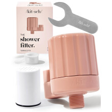 Kitsch Douchefilterkop voor hard water - Douchekop Waterfilter Ontharder voor haarnagels en huidvitaminen Verwijdert metaal en schadelijke stoffen Ee