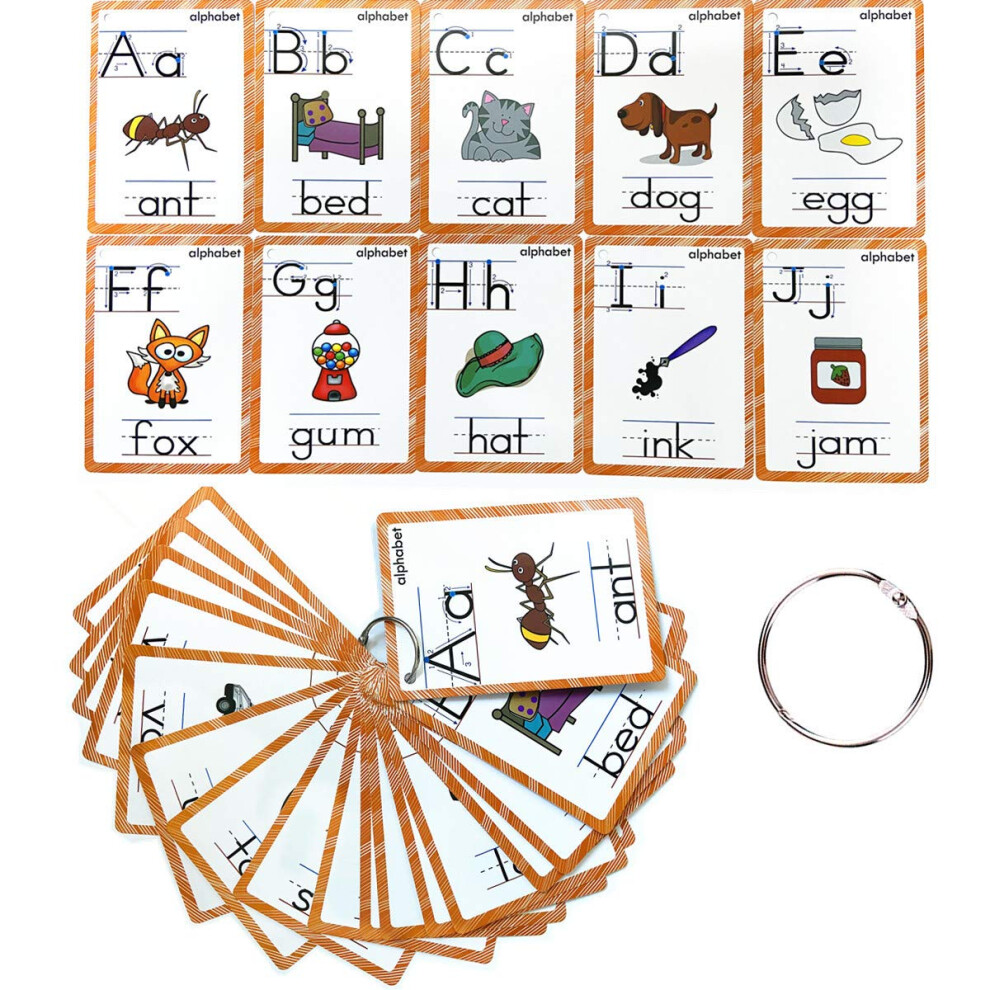 26 Alphabet-Lernkarten F R Kinder | Lernkarten Mit 26 Buchstaben, Perfekt F R Vorschul- Und Kindergartenlehrer/Autismustherapeuten-image
