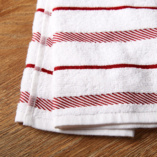 KitchenAid Kitchenaid Albany Kitchen H?ndkl?de 4-Pack Set Passion Red/White 16 """" X26 """" 1