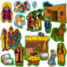 Little Folk Visuals Beginners Bible: Baby Jesus Precut Flannel/Felt Board Figur 16 Pieces Set