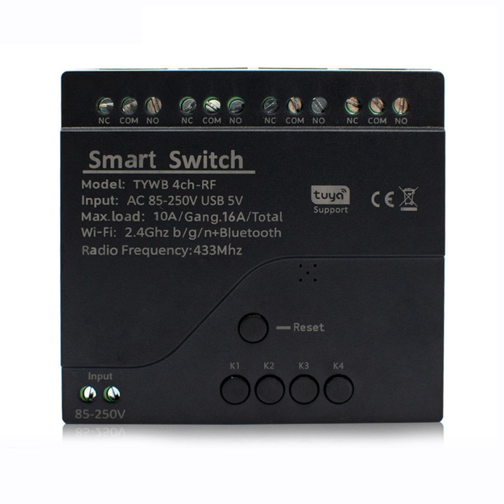 Tuya 4Ch Wifi Smart Relay Switch Module Access Control Switch App Rf 4852091387562