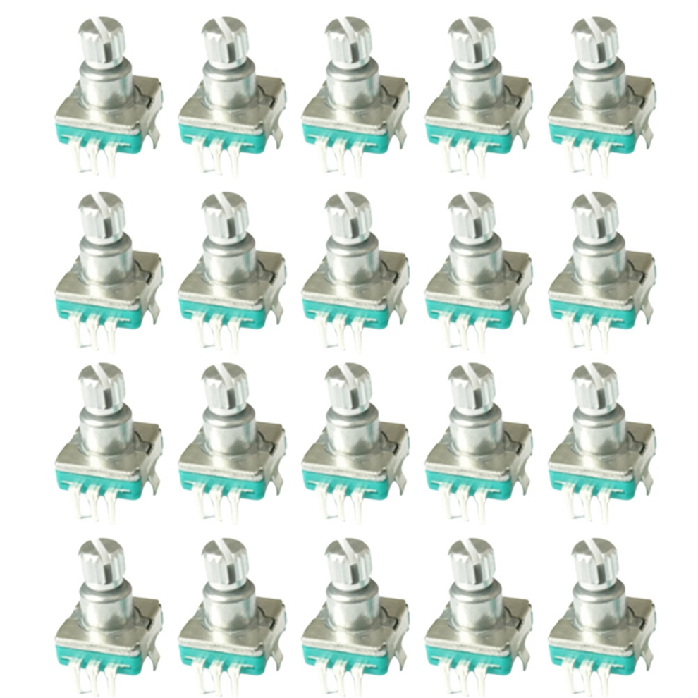 360 Degree Rotary Encoder Ec11 With Push Button 5Pin 20 Positions 4852091387739
