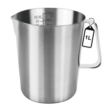 Measuring Jug 1L Stainless Steel, Measuring Cup Metal with Handle