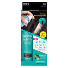 Sprej na zahustovanie a retu ovanie korienkov Kiss Quick Cover Root Touch Up 94 ml (pr rodn cierna)