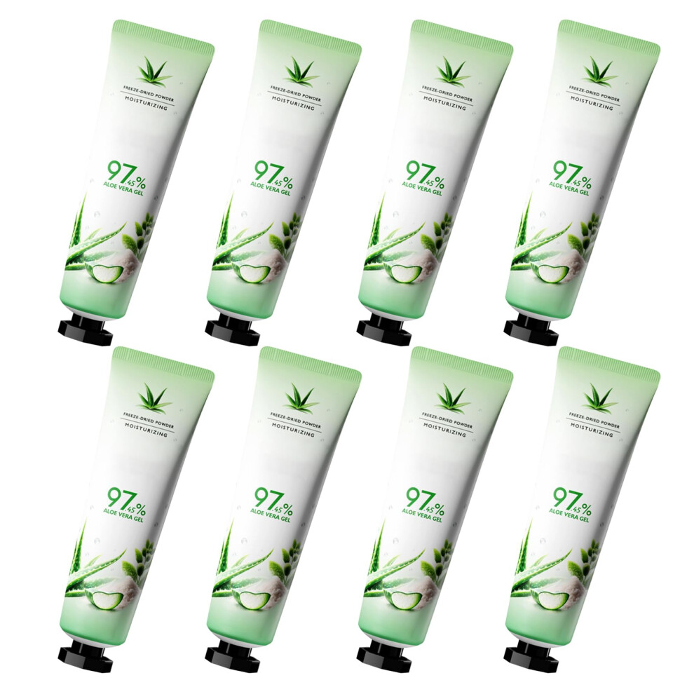 8 Stuks Alo Vera-Gel Voor Gezicht En Lichaam, Hydraterend, Reisformaat, Pure Alo Vera-Gel, Gezichtsbevochtiger Voor Alle Huidtypen, Niet-Plakke-image