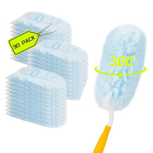 Sada 30 náplní do prachovky Swiffer Duster 360 Heavy Duty, jednorazové náplne z mikrovlákna na upratovanie domácnosti (30 náplní + 1 rukovät)