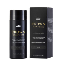 CROWN Hair Aufbaufasern fr feines und dnner werdendes Haar (SCHWARZ) Schaffen Sie sofort dickeres, voller aussehendes Haar Bester natrlicher K