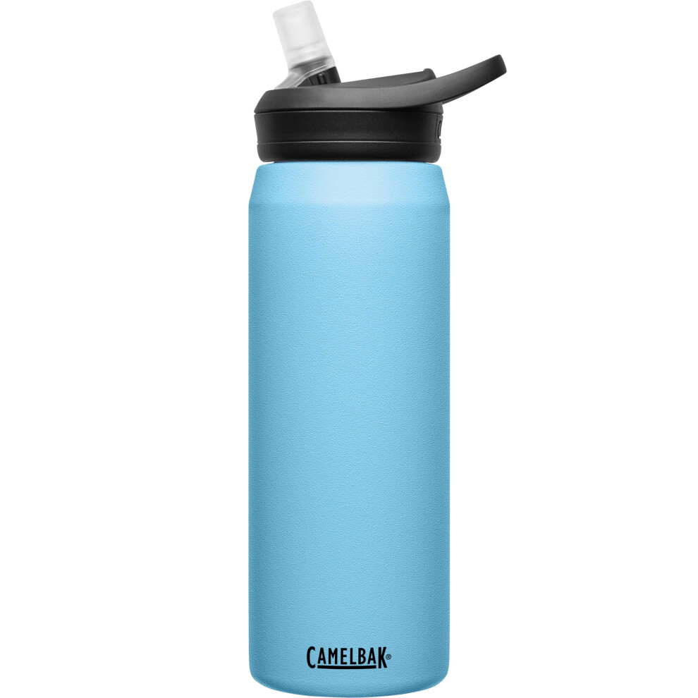 CamelBak Eddy+ Water Bottle with Straw 25oz - Insulated Stainless Steel  Nordic Blue