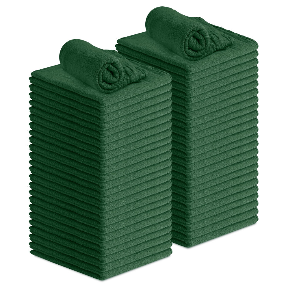 Avalon Towels - Stracci Per Officina In Cotone - (Confezione Da 50) - Stracci Per La Pulizia Da 12X14 Pollici - Asciugamani Assorbenti E Asciugam-image
