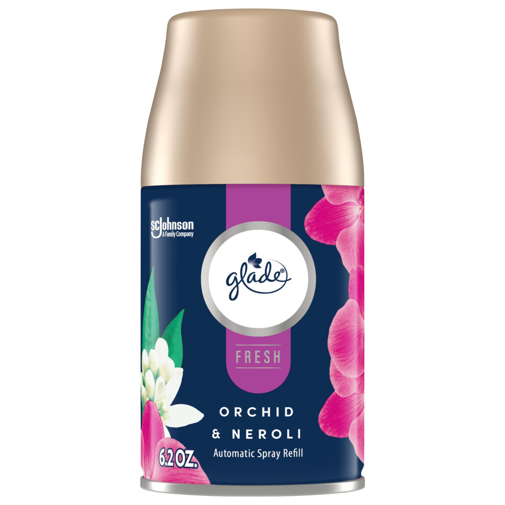 Glade Automatic Spray Refill  Air Freshener for Home and Bathroom  Orchid & Neroli  Fresh Collection  6.2 Oz