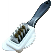 Shoe Care - Nubuck And Suede Multi-Purpose Cleaning Shoe Brush, Copper And Polypropylene Bristle black