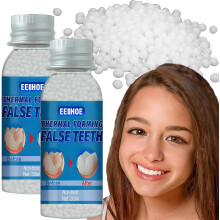 Ideiglenes fogak Ideiglenes hamis fogak helyettesto kszlete a hinyz s trtt fogak ideiglenes helyrelltshoz DIY Heat Fit gyngyk.?100% j 3